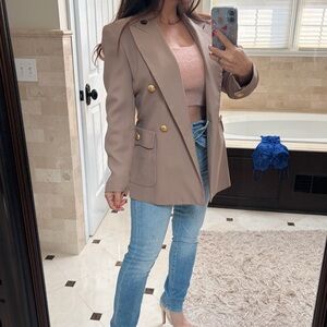 Vintage vtg Santa blazer jacket structured career office going out interview s